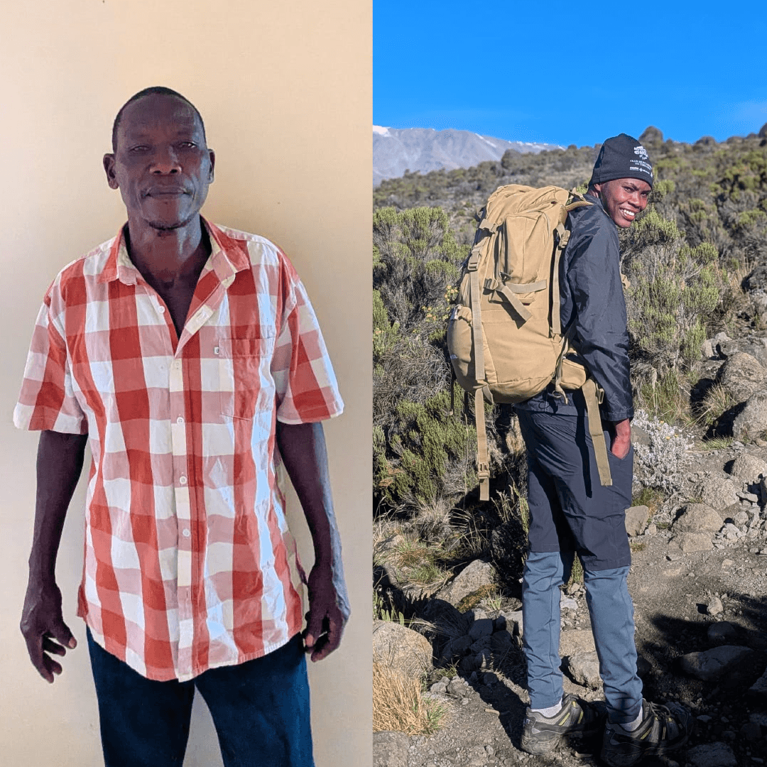 Guides locaux partant à l'aube près de Moshi, Tanzanie